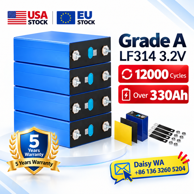 New Arrival 12000cycles Gotion 314Ah 330Ah 340Ah 350Ah Lifepo4 Cell 310AH 3.2V LiFePO4 Solar Lithium Battery Cells EU DDP