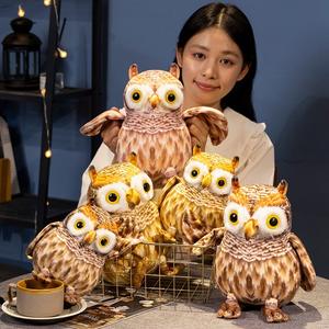 ぬいぐるみぬいぐるみぬいぐるみ,リアルなフクロウかわいい子供ギフトシミュレーション - Product Image 5