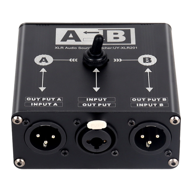 For Balanced XLR 1 in 4 Out 4CH Audio Splitter Isolator Interface Brancher Extension Power Strip