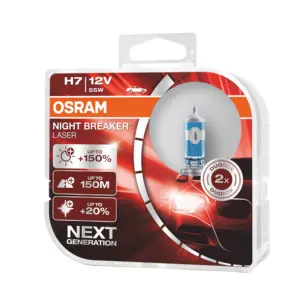 OSRAM H1 64150NB-HCB 55W 12V、すべての車のヘッドランプ用、明るさ200%