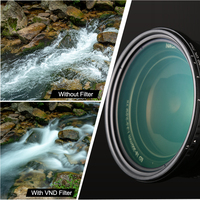 Filtre d'objectif d'appareil photo personnalisé VND CPL 2-en-1 ND2-ND32 en verre optique multicouche pour DSLR 67mm 77mm 82mm 86mm