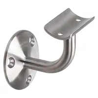 Support de fixation réglable en acier inoxydable pour rampe d'escalier extérieure moderne, avec taille personnalisée pour supports de main courante