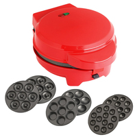 AIFA Mini gaufrier rond bonhomme de neige beignets gâteau pops assiettes gaufrier personnel petit déjeuner Snack Maker électrique Mini gaufrier