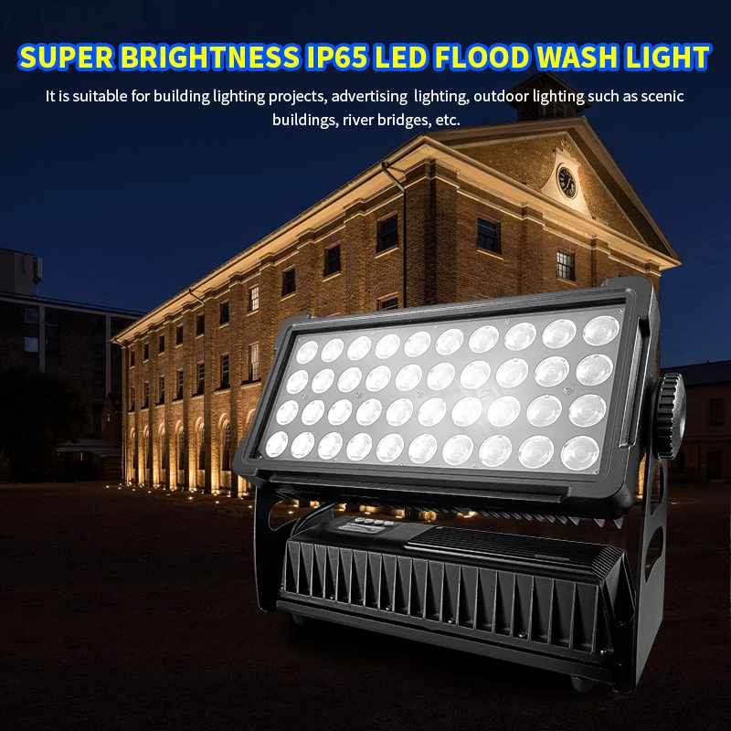 Waterproof LED Matrix Bar DJ Light Mini Super Bright Building Luce Professional RGBW LED Wall Wash 40x10w Stage Lighting