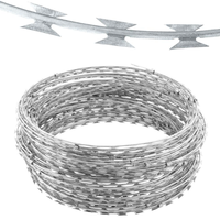 Grillage barbelé en spirale Shengzi en acier galvanisé, 500 m de long, double spirale, fil de base haute résistance pour aéroport