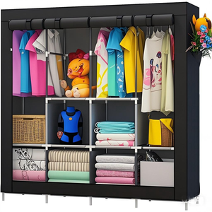 NIHAO Chine Armoire portable pliable en toile bon marché - Product Image 4