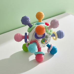 Venta caliente juguetes sensoriales para bebés silicona bebé dentición bola sonajero juguetes sensoriales infantiles 6 a 12 meses regalo - Product Image 2