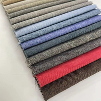 Tissu d'ameublement pour canapé 100% polyester, fabrication chinoise, léger, effet lin, imprimé à pois, respirant, écologique, imperméable