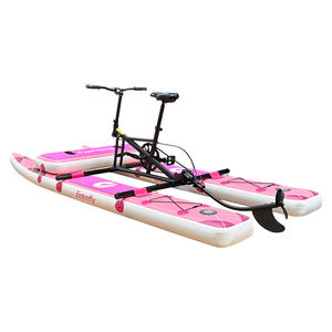2024 Venta caliente Unisex equipo acuático personalización waterbike multicolor eléctrico o pedal inflable Aquabike <span class=keywords><strong>bicicleta</strong></span> - Product Image 4