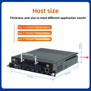 Computadora OPS Plug-and-Play para Conferencias, <span class=keywords><strong>Enseñanza</strong></span>, Transmisión en Vivo, Táctil, 4K, Todo en Uno, Portátil, Mini Host, 4GB/8GB RAM - Product Image 3