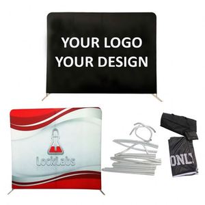 Funda de Almohada de Doble Cara para Fondo de Stand de Exhibición en Ferias Comerciales - Product Image 1