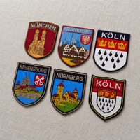 Écussons brodés personnalisés de style architectural urbain européen, badges moral à scratch pour vêtements, sacs à dos et accessoires d'équipement