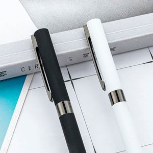 Wholesale 1.0Mm Glue-Sprayed Metal Ballpoint Custom Logo Business Twist-Action Hotel Promotional Advertising Gift <b>Pens</b> - Product Image 2