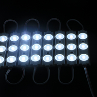 Module LED d'écran publicitaire à 3 lentilles, 220V/110V SMD 2835, blanc, 1 couleur