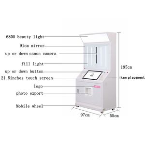 Photomaton pratique et mobile Kiosque d'impression photo instantanée Photomaton entièrement automatique avec imprimante et appareil photo - Product Image 2