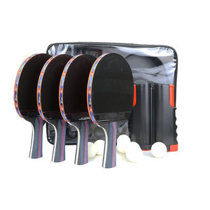 Alta calidad Ittf aprobado 4 paletas 8 bolas Ping Pong bolas conjunto de red profesional juego de raqueta de tenis de mesa para entrenamiento - Product Image 3