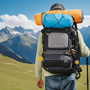 2 Túi Trong 1 Máy Ảnh Ba Lô Lớn Với 15.6 "Máy Tính Xách Tay Ngăn Chống Thấm Nước Mưa Bìa Thêm Lớn Du Lịch Đi Bộ Đường Dài Máy Ảnh Ba Lô - Product Image 6