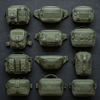 Sac banane tactique multifonctionnel personnalisé avec panneau modulaire extensible compatible auto-agrippant pour la sécurité et la patrouille