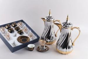 Termo de doble pared, jarra al vacío, frasco árabe, tetera, taza de vidrio, placa Relife, tazas Cawa de 75ML, tapa dorada para Ramadán - Product Image 5