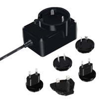 Adaptateur secteur compatible avec les ampoules LED KSPOWER 12V 1.25A AC 220V DC 12V, matériau ABS, prises interchangeables, garantie de 3 ans
