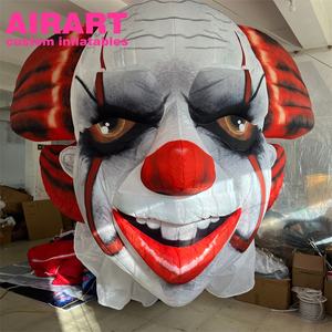 Tête de clown gonflable drôle, image de clown gonflable d'Halloween pour la décoration d'intérieur - Product Image 1