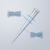 10ul usine en gros personnalisé cône triangulaire Type Micropipette laboratoire consommable filtre universel pointe de Pipette