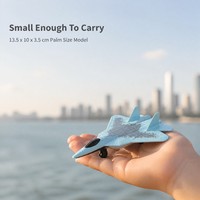Modèle de chasseur en alliage pour enfants, avion militaire moulé sous pression avec fonction de recul à inertie, coffret cadeau pour garçons et filles