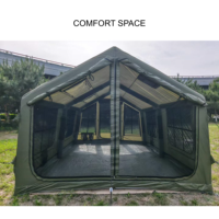 Grande tente de camping gonflable de luxe, étanche et hermétique, durable pour 5, 6 ou 7 personnes, essentiels pour les aventures en plein air