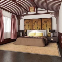 Tapis de sol anti-dérapant en sisal naturel ignifuge durable pour le chevet, le salon, le couloir, les escaliers, le centre commercial, l'hôtel et la villa.