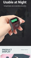 Compteur Tasbih numérique électronique portable en gros avec lumière LED pour la prière islamique