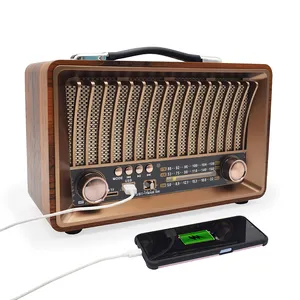 Radio Multiband Jarak Jauh, Radio Stereo Nirkabel dari Kayu Retro, Radio AM FM SW 2021