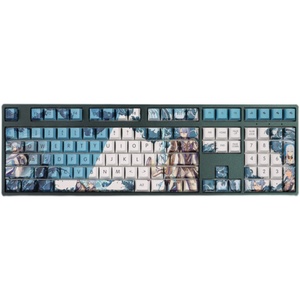 Genshin-Teclado mecánico <span class=keywords><strong>Kamisato</strong></span> <span class=keywords><strong>Ayato</strong></span>, 108 teclas, PBT, sublimación, IKBC Chery, 64, 75, 87, 98, 104 teclas - Product Image 1
