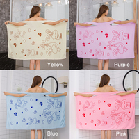 Robe de Douche Sexy Sans Bretelles pour Femme, en Microfibre Imprimée, Idéale pour la Plage, le Sauna, la Natation, Peignoir Serviette – Nouvelle Collection à Succès