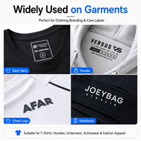 100pcs Autocollant thermocollant personnalisé Transfert de chaleur Logo 3D Vêtements Etiquette en silicone