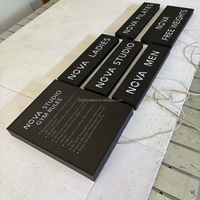Décoration publicitaire personnalisée, bandes LED 3D, boîte lumineuse rétroéclairée, panneau mural IP54 étanche, pour bureaux, entreprises, centres commerciaux, hôpitaux
