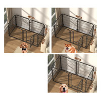 Usine directe 8 panneaux pliable chien clôture Cage intérieur extérieur parc pour animaux de compagnie Durable en plastique en acier inoxydable matériel cadre en acier
