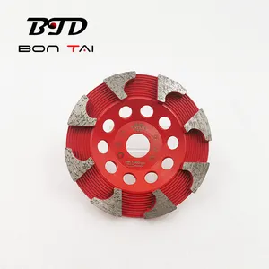 BTD 신기술 다이아몬드 그라인딩 컵 휠 125mm 화강암 대리석 그라인딩 컵 휠