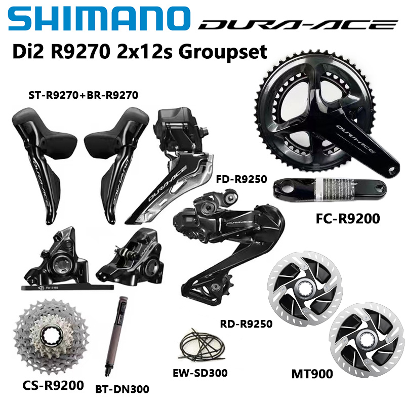 Shimano Di2 Dura Ace R9270 2x12 Speed Set for Road Bikes