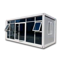 Moderne 4 pièces pliable bureau mobile remorque conteneur immeuble de bureaux école salon chambre atelier centre commercial sous-sol salle à manger