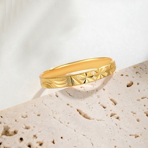 18K Gold Plated Minimalist Jewelry Trendy Brass <b>Finger</b> <b>Rings</b> for Women Wholesale Bulk with Zircon Stone <b>Rings</b> - Product Image 5