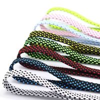 WEGOODZF Lacets plats en polyester recyclé personnalisés de la meilleure qualité Lacets de chaussures en sergé colorés Paire de conception de corde personnalisée à la mode
