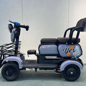 Scooter électrique à quatre roues à moteur différentiel à trois places 800W pour personnes âgées/handicapées avec grande boîte de rangement 48V - Product Image 6