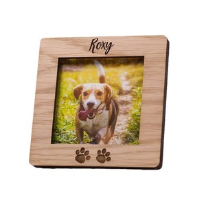 Marco de roble con estampado de garra, adorno conmemorativo para mascotas, marco de escritorio, decoración de una pieza personalizada - Product Image 6