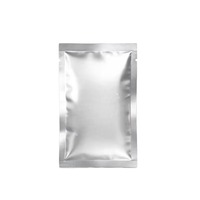 Sachet en aluminium plat imprimé avec logo personnalisé, emballage thermoscellable jetable, sachet laminé résistant à l'humidité