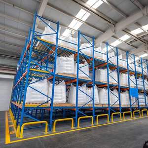 أسطوانة فولاذية للخدمة الشاقة ، نظام أرفف الجاذبية الديناميكي فيفو لتخزين المستودعات من 5 طبقات مع حماية من التآكل - Product Image 2