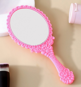 Dễ Thương Cầm Tay Trang Trí Mỹ Phẩm Gương Cho Cô Gái Trang Điểm Nổi Hoa Xách Tay Cổ Điển Gương Lash Công Cụ Và Phụ Kiện - Product Image 6