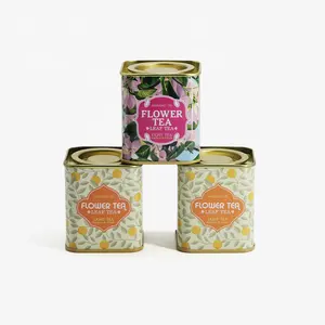 Groothandel Vintage Thee Tin Met Deksels Food Grade Verpakking Container Koffie Tin Metalen Potten