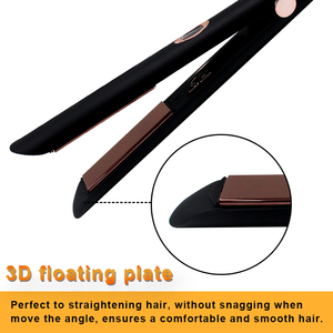 Infrarouge 450F Cheveux Lisseur Salon Kératine Traitement Planchas De Cabello Titane Ménage 2 en 1 Lissage Fer À Friser - Product Image 2
