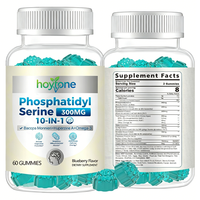 Gummies véganes de phosphatidylsérine 300mg à marque privée OEM pour la mémoire et la concentration des adultes – Soutien cérébral nootropique 10-en-1