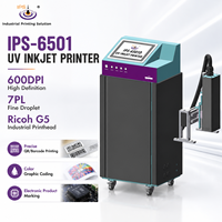 Sistema de Codificación Gráfica de Color Rápido IPS-6501, Impresora Industrial de Inyección de Tinta UV 7PL de Gotas Finas para Líneas de Empaquetado